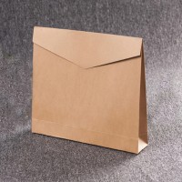 PC012 Custom-made paper bag shopping bag clothing express bag DIY design eco-friendly kraft paper packaging bag eco-friendly kraft paper envelope type eco-friendly bag supplier front view